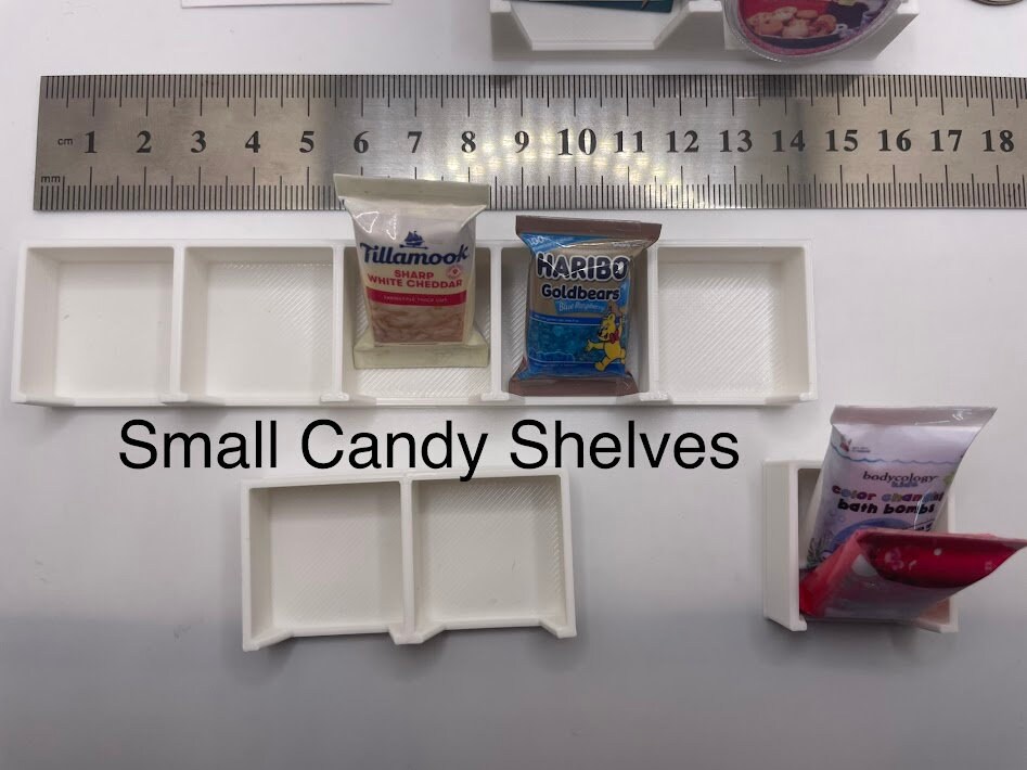 Mini 16 Scale Snack Shelves ONLY 3D Printed MADE Specifically FOR Mini
