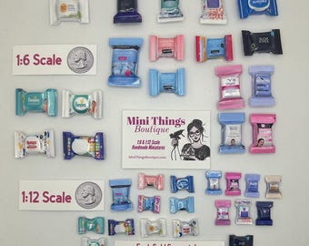 Mini Makeup Wipes Pretend Bags (Each Sold Separately)