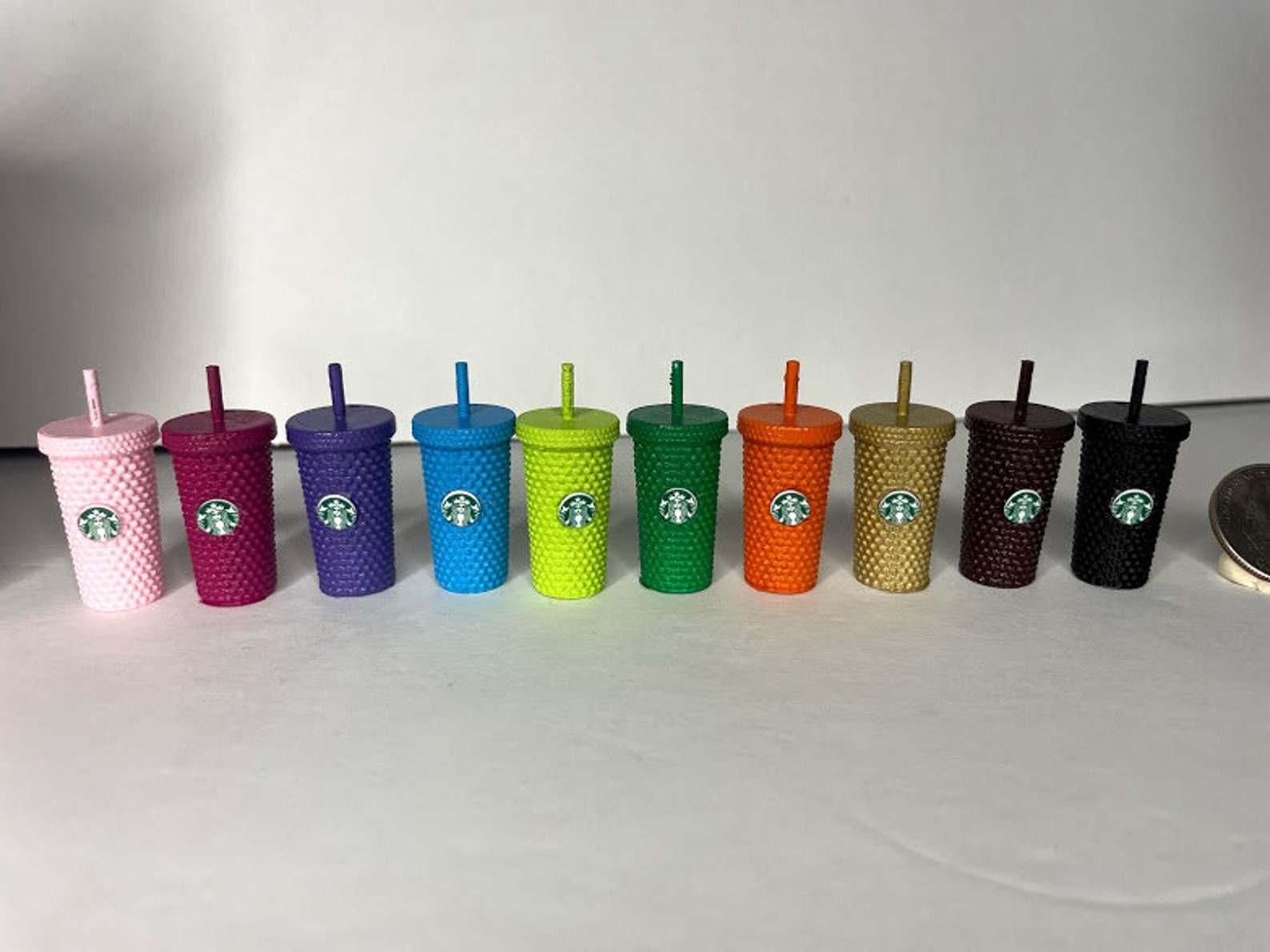 SALE Starbucks Hand Painted Mini Hex Tumblers 3D Printed Etsy