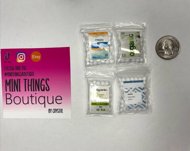 16 Mini Cotton Ball Bags (Each Sold Separately) — Mini Things Boutique