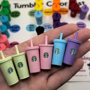 Mini Pretend Starbucks Tumblers 3D Printed 1:6 Scale (Each Sold Separately)