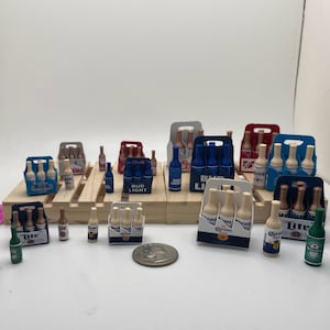 FAKE Mini 3D Printed Beer 6-Packs (Please Read Description and See Pictures Each Sold Separately)