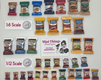 Mini Pretzel Pretend Chip Bags (Each Sold Separately)