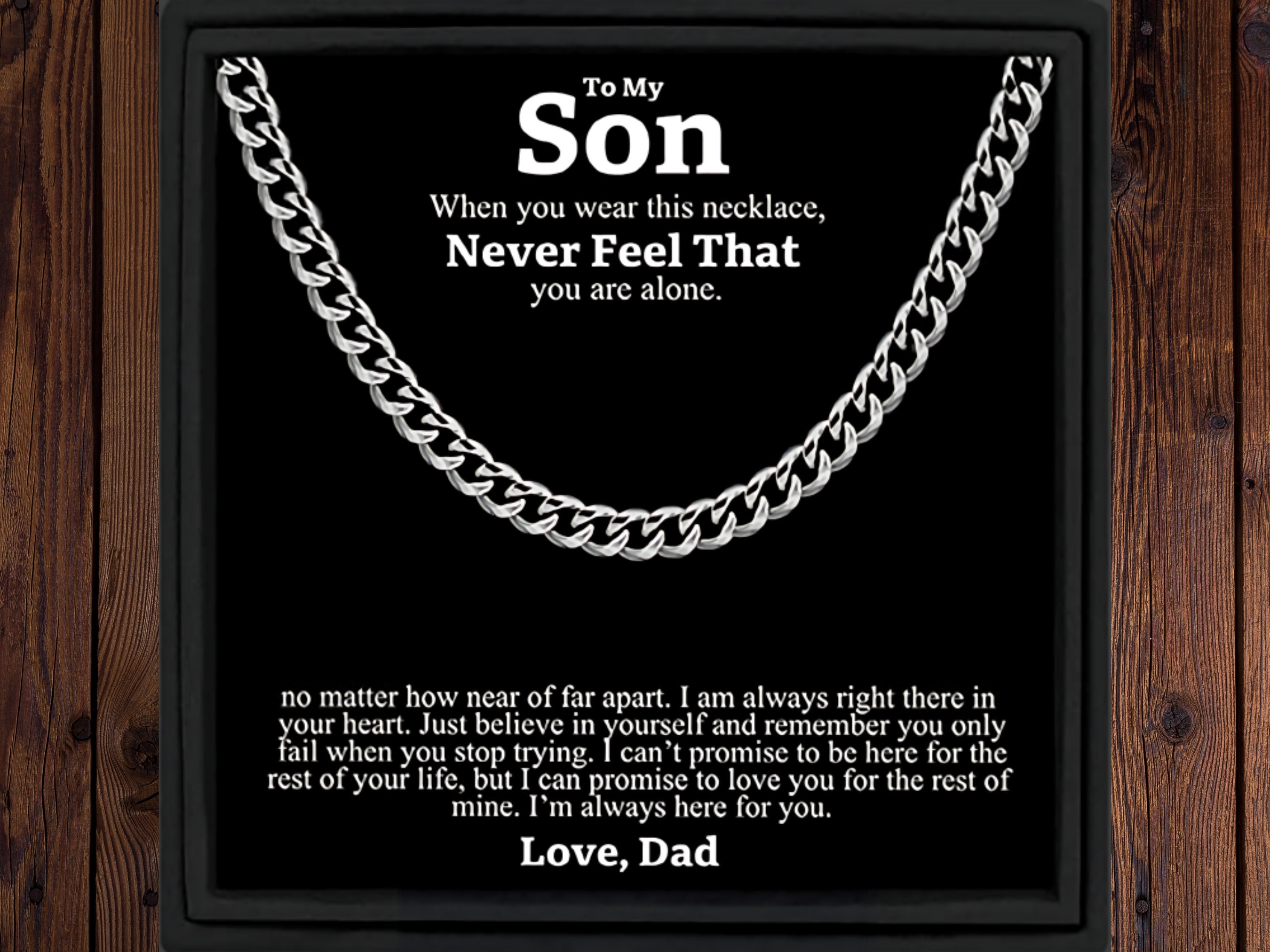 Football Son Necklace From Mom - Stainless Steel Inspirational Gift For Boys