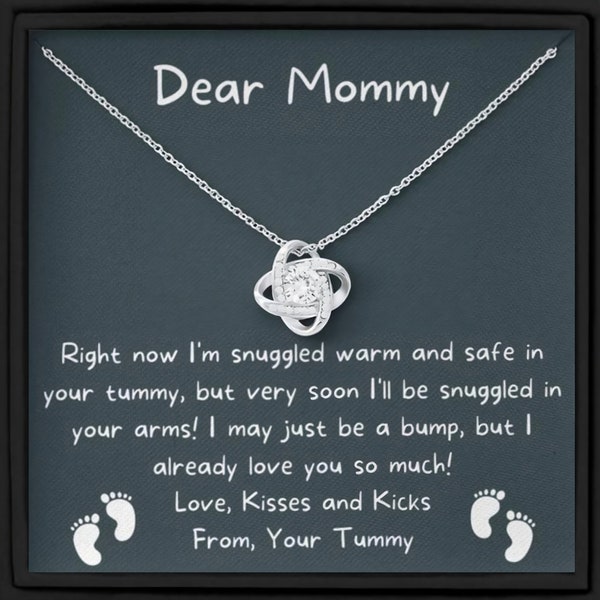 Mom Necklace Mom To Be Necklace Pregnancy Gift For Mom To Be Mommy Present From Unborn Baby Gift For Expecting Moms