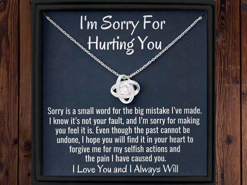 Im Sorry Gift Necklace Apology Gift For Partner Gift for Wife 925 Silver Necklace Best Wife Gift Jewellery Gift Wife Birthday Christmas image 1