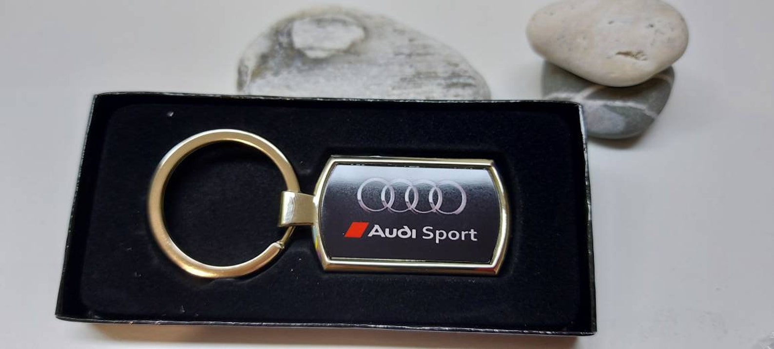 Audi Sport Chrome Keyring Key Fob Keychain Comes With Free Etsy