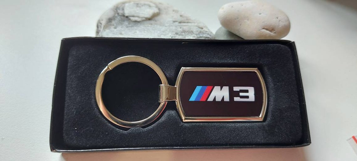Bmw m3 chrome keyring key fob keychain Etsy