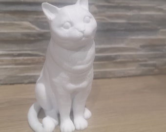 figurine chat assis