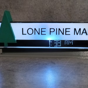 decorative lamp on the lone pine mall from back to the future