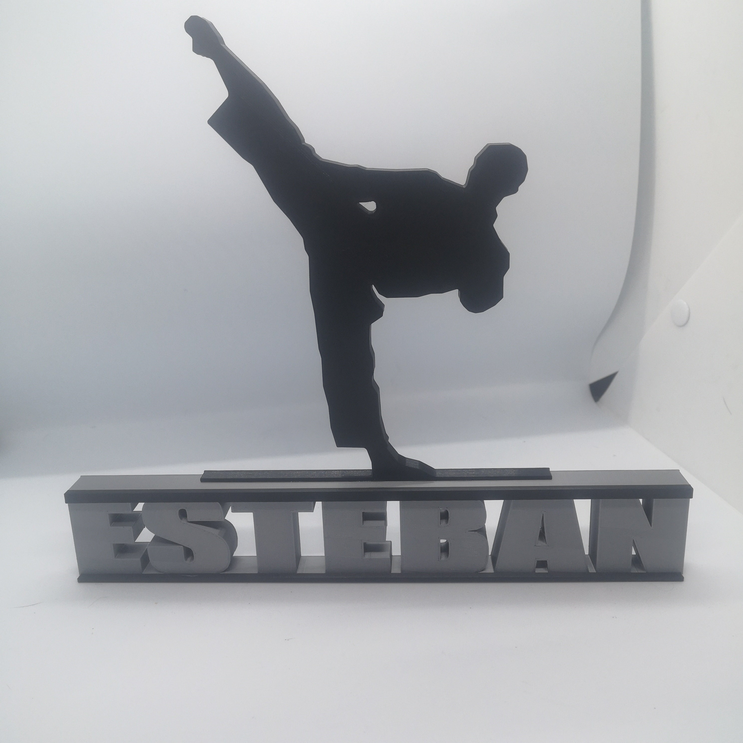 Logo Décorative sur Le Karaté avec Prénom Personnalisable