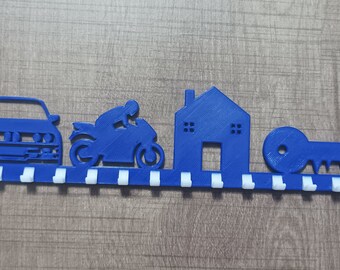 AIFLM Portachiavi Personalizzato per Parete Portachiavi in Metallo Personalizzato Ganci Rack con Nome Decorazione Portachiavi per Cucina, Ingresso, Corridoio, Ufficio, Porta D'ingresso