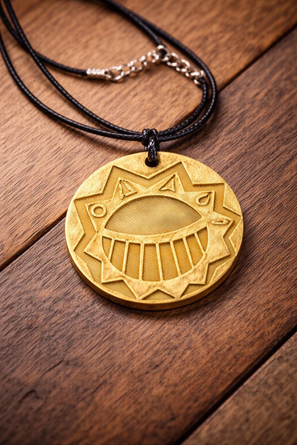 Lot De 5 Petits Médaillons Couleur Dorée - Breloques Pour Création Bijoux - Occasion