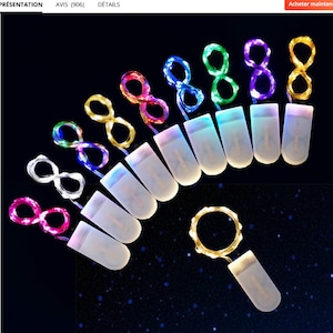 Ghirlanda luminosa a LED con filo di rame da 1 m per mettere in risalto le tue statuette e decorazioni ;)