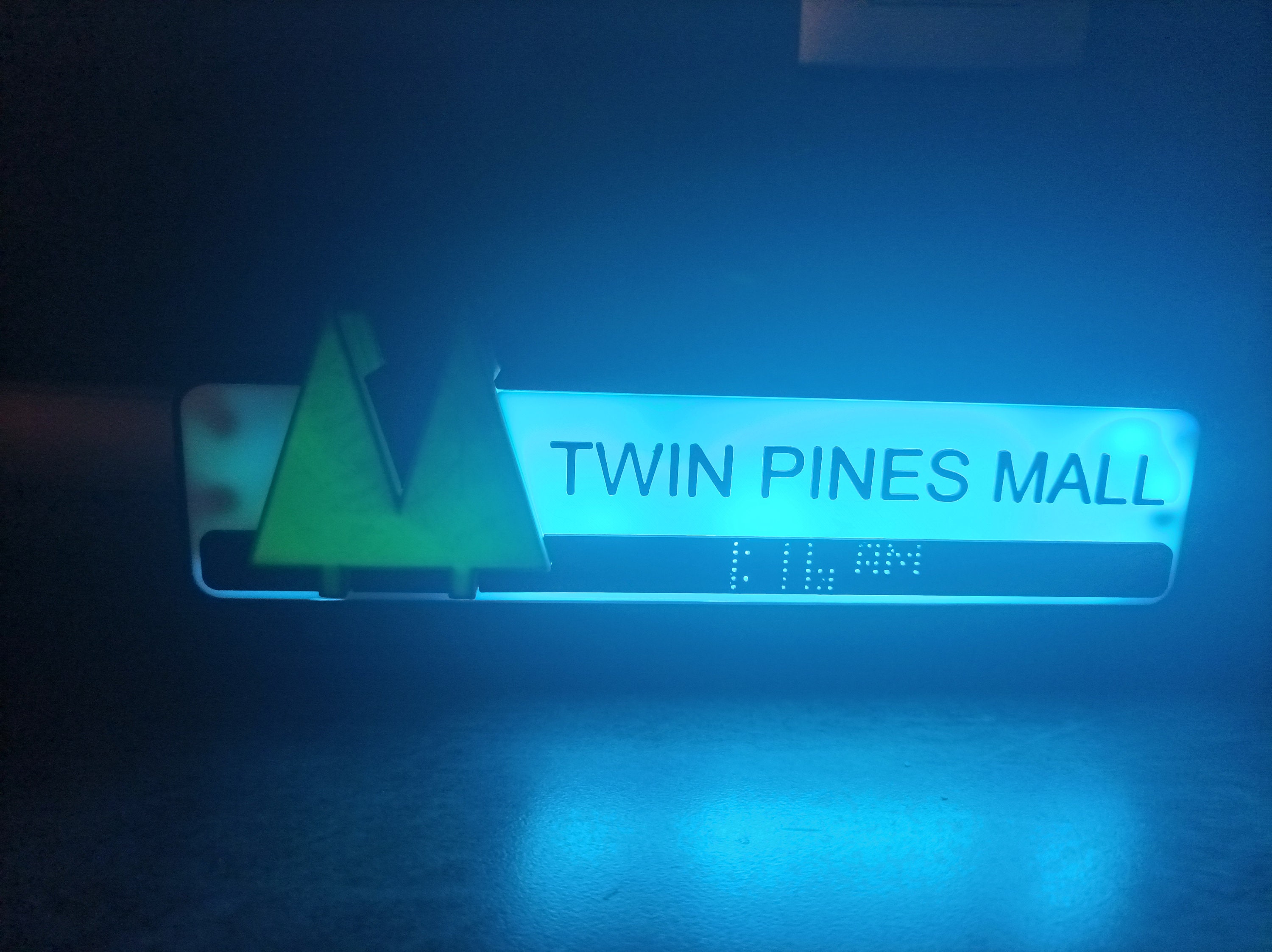 バックトゥザフューチャー TWIN PINES MALL 電飾看板 模型 バックトゥザフューチャー TWIN PINES MALL 電飾看板 模型