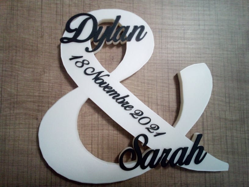 Decor Pour Les Amoureux Personnalisable avec Prenoms