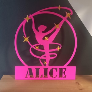 Personalized Rhythmic Gymnastics Decoration – First name of your choice