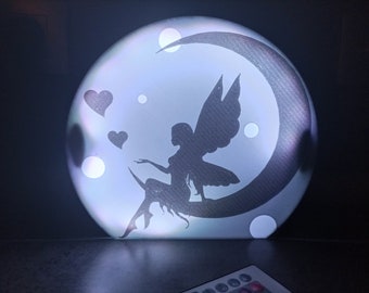 Lamp / Nightlight / moon and fairy