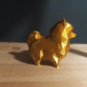 Lowpoly figurine / Spitz dog / Pomeranian