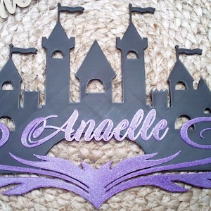 Decorative door plaque / castle with first name