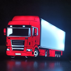 Plaque lumineuse camion personnalisé STICK OLIVIER®