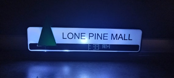 バックトゥザフューチャー TWIN PINES MALL 電飾看板 模型 バックトゥザフューチャー TWIN PINES MALL 電飾看板 模型
