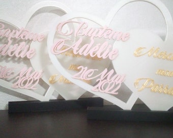 Double heart baptism - special godfather / godmother and guests