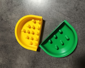 Comedero lento para gatos de tamaño medio – Comedero para gatos con protuberancias elevadas – Comedero lento para gatos – Comedero de tamaño medio de croquetas para gatos