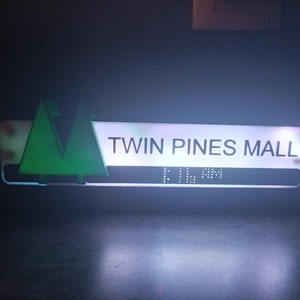 バックトゥザフューチャー TWIN PINES MALL 電飾看板 模型
