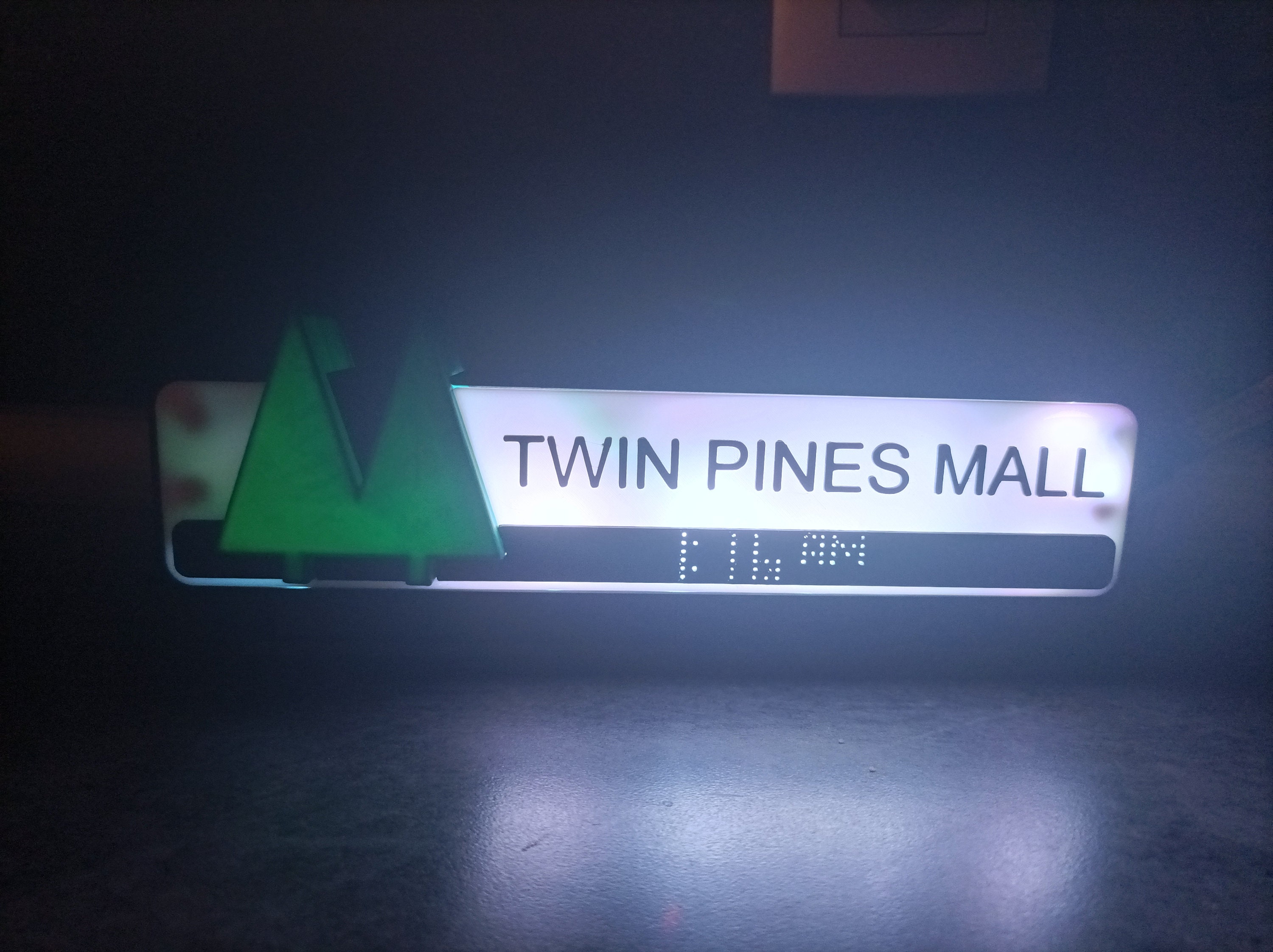 バックトゥザフューチャー TWIN PINES MALL 電飾看板 模型