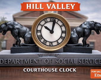 Reloj decorativo estilo cine retro con LED – Decoración vintage para oficina o sala de estar – Artículo de colección para geeks – Idea de regalo original