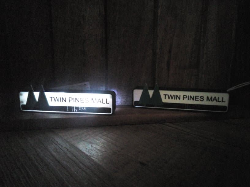 バックトゥザフューチャー TWIN PINES MALL 電飾看板 模型 バックトゥザフューチャー TWIN PINES MALL 電飾看板 模型
