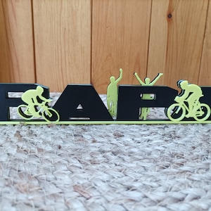 personalized first name on the theme of cycling