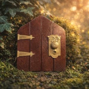 Decoratieve deur Alice – Sprekend slot – 3D wanddecoratie – Model 10 / 15 / 20 cm – Handgemaakt 3D-geprint