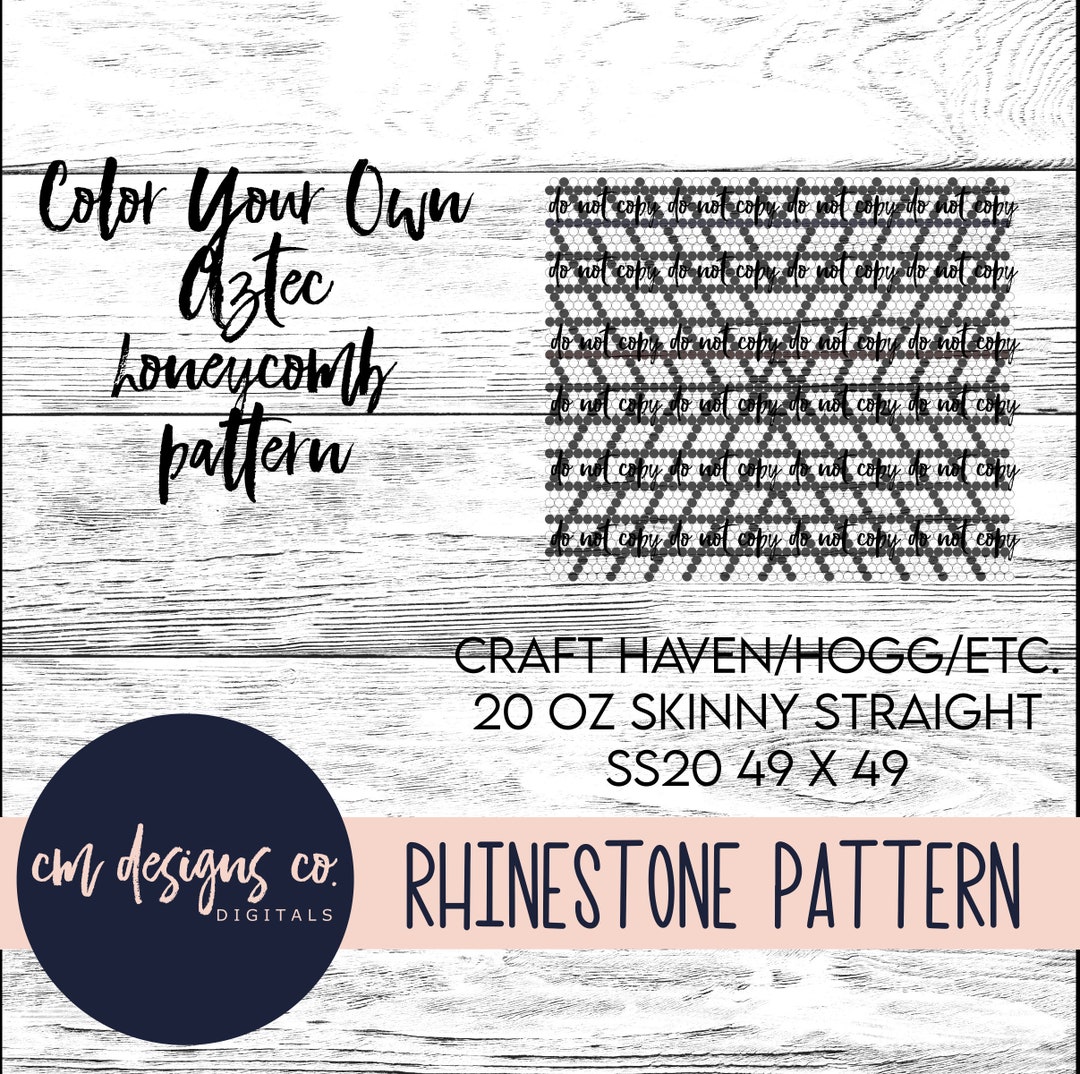 Aztec Rhinestone Patterns_aztec Pattern_aztec Template_ss20_20 Oz ...