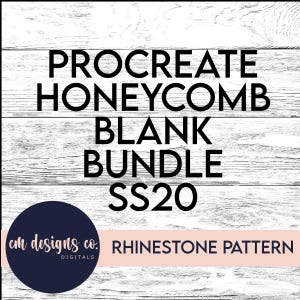 PROCREATE READY_Blank Strass-Muster_Blanks Strass-Vorlage_ ss20_Bundle_Blanko-Muster_Erstellen Sie Ihr eigenes Muster_Blank-Vorlage