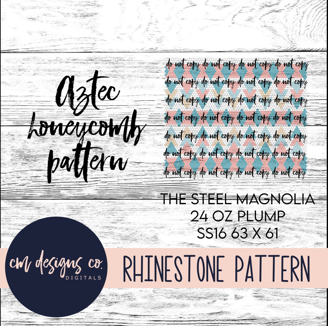 Aztec Rhinestone Pattern_rhinestone Template_rhinestone Tumbler_ss16_24 ...