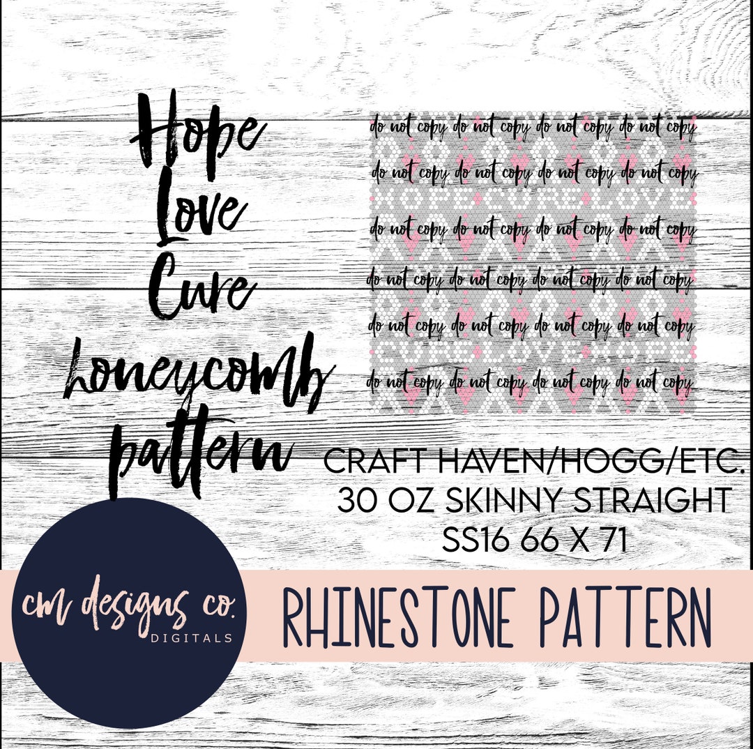 Cancer Ribbon Rhinestone Pattern_rhinestone Template_rhinestone Pattern ...