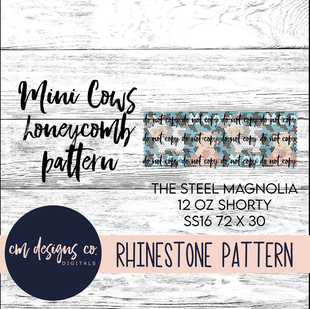 Mini Cow Rhinestone Pattern_rhinestone Pattern_rhinestone Template_ss16 ...