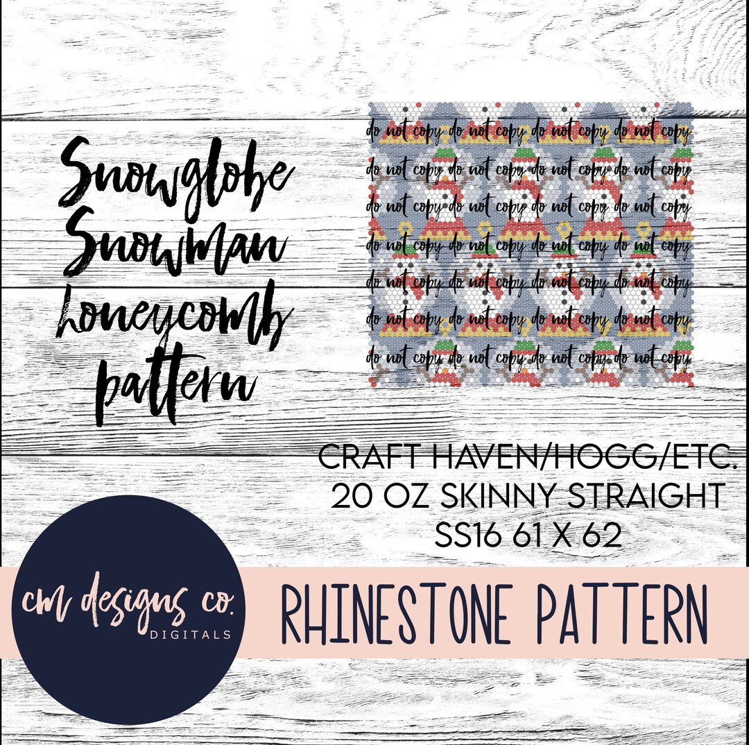 Snowglobe Rhinestone Pattern_snowman Rhinestone Pattern_rhinestone ...