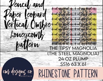 Pencil Rhinestone Pattern_Teacher Rhinestone Pattern_Pencil Pattern_ss16_24 oz plump_Teacher_Pencil_Paper_Leopard Ombre_Vertical Ombre