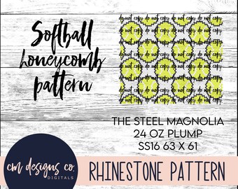 Softball Rhinestone Pattern_Rhinestone Template_Rhinestone Pattern_ss16_24 oz plump_Sports Pattern_Sports Template_Softball Pattern_Tumn;er