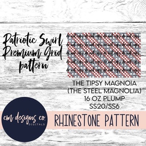 Ricciolo patriottico Griglia Premium Motivo strass_Motivo strass_Modello strass_ss20/ss6_Griglia Boujee_Griglia Premium_Motivo griglia