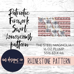 Star Rhinestone Pattern_Rhinestone Pattern_Patriotic Pattern_Patriotic Template_ss16_16 oz plump_Rhinestone Template_Tumbler Pattern