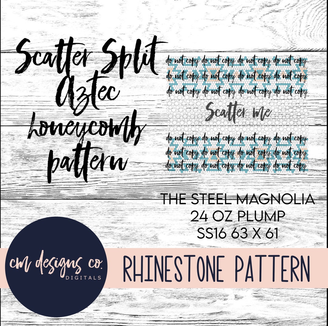 Scatter Split Rhinestone Pattern_rhinestone Pattern_rhinestone Template ...