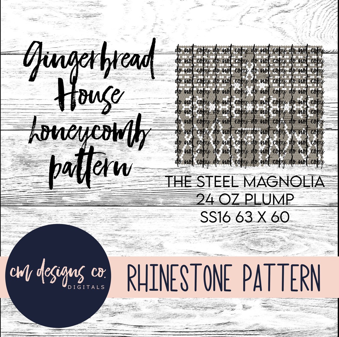 Gingerbread House Rhinestone Pattern_gingerbread Pattern_christmas ...