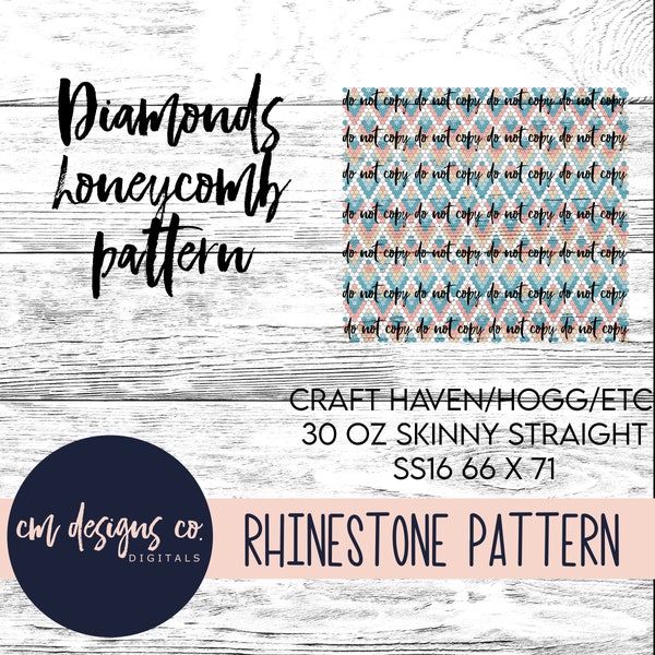 30 Oz Diamond Tumbler Pattern - Etsy