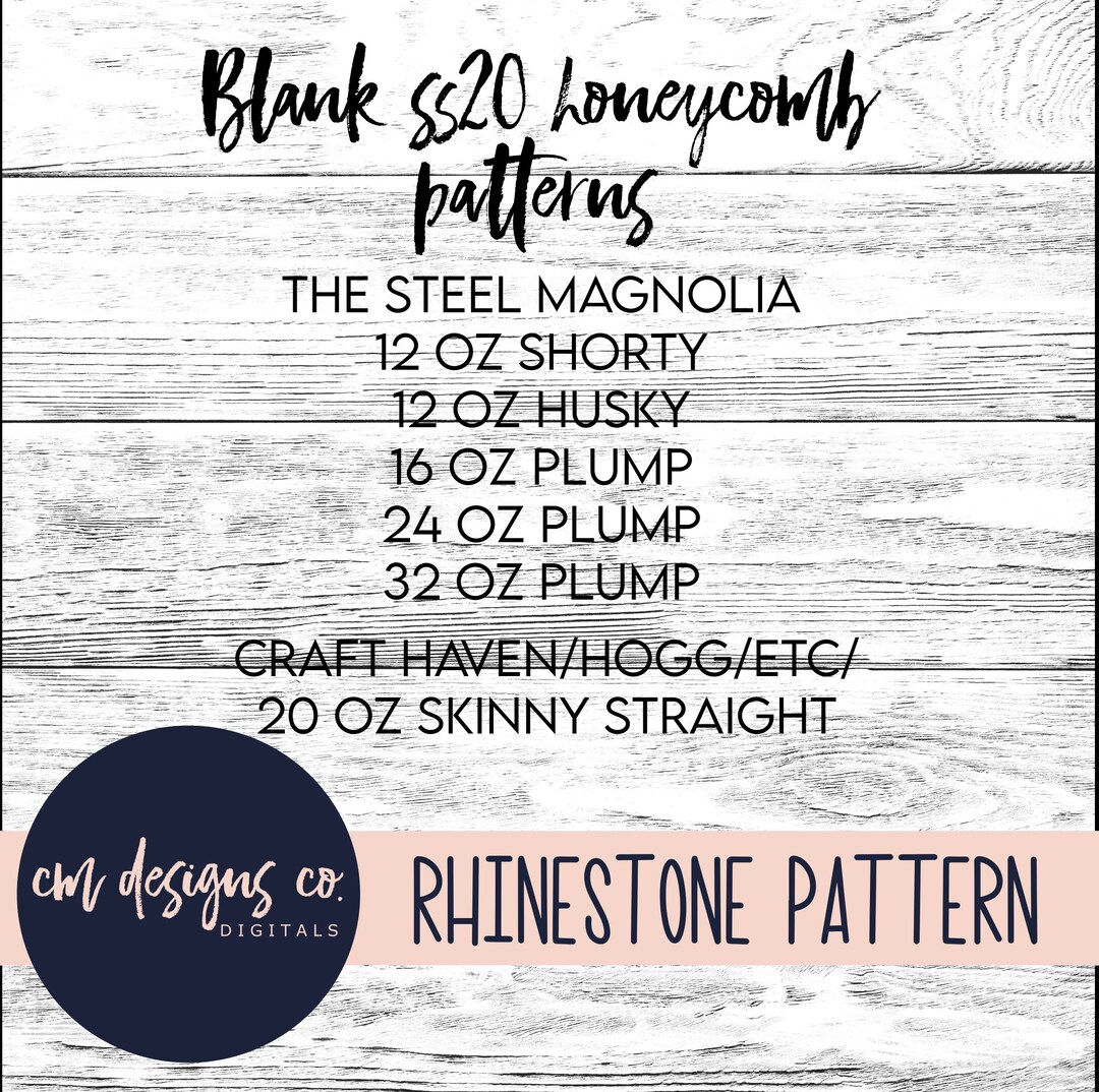 Blank Rhinestone Pattern_blanks Rhinestone Template_ss20_bundle_blank ...