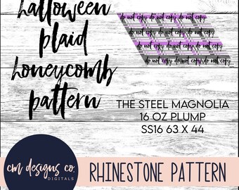 Rhinestone Pattern_Halloween Pattern_Halloween Rhinestone Pattern_Purple Pattern_SS16_16 oz plump