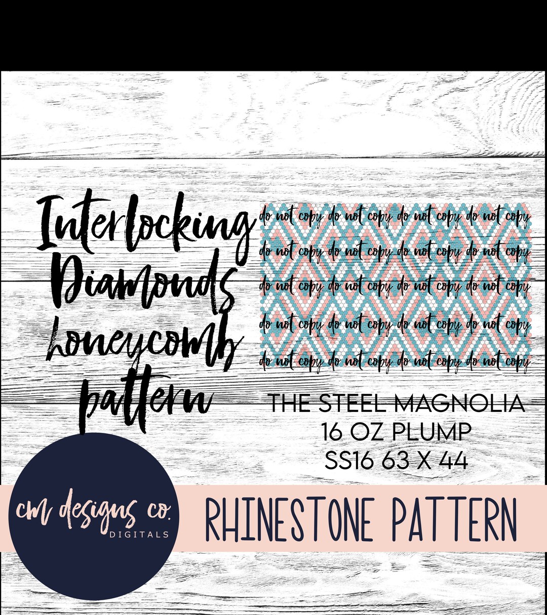 Interlocking Diamonds Pattern Interlocking Diamonds Rhinestone Pattern_rhinestone Pattern_rhinestone ...